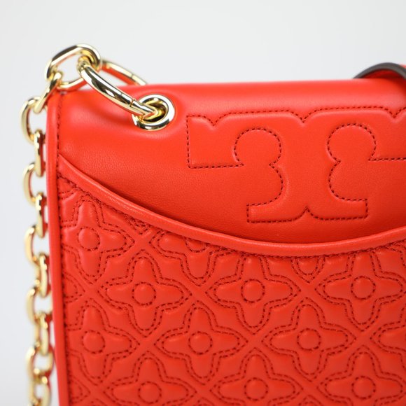 Tory Burch  Bryant Quilted Mini Xbody in Orange - Picture 3 of 5